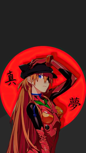 Asuka Langley Soryu from Neon Genesis Evangelion 4K Art