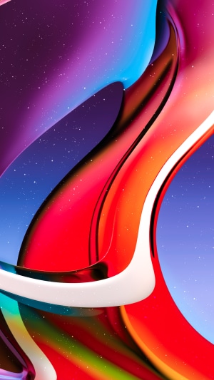 Abstract digital art with colorful swirling shapes