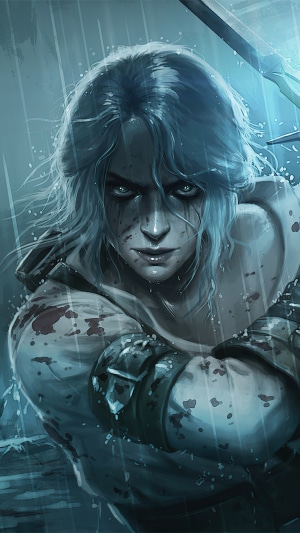 Ciri from The Witcher 3 digital art