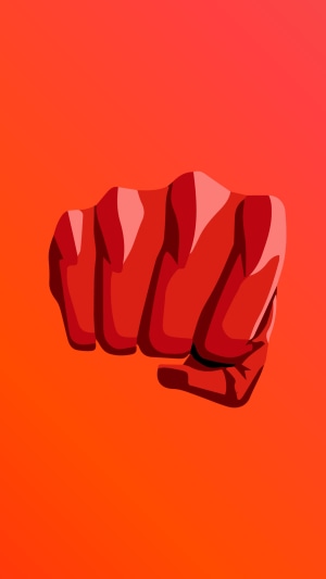 Saitama's Fist from One Punch Man 4K