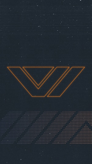 Destiny 2 logo with starry background