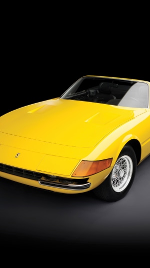 Yellow Ferrari Daytona Convertible