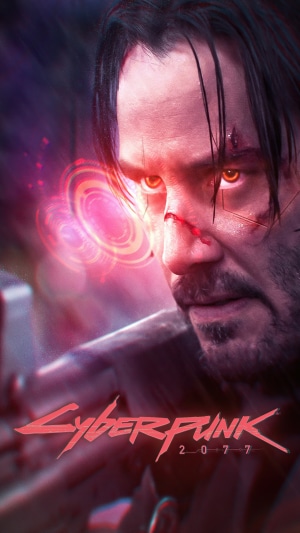 Keanu Reeves as Johnny Silverhand in Cyberpunk 2077 4K