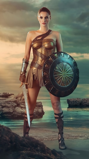 Wonder Woman with Sword and Shield