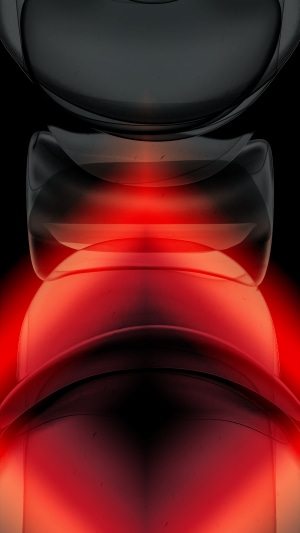 Abstract digital art with red and black.