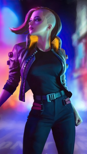 Cyberpunk 2077 character art