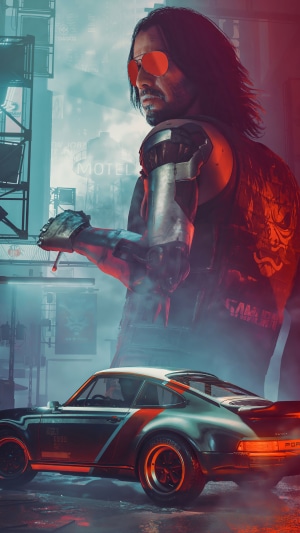 Johnny Silverhand from Cyberpunk 2077 4K
