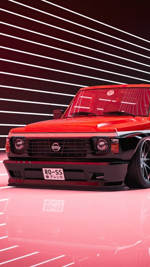 Nissan car artwork 4K