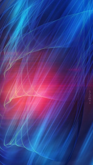 Abstract digital art with blue and pink light streaks