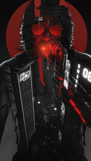 Keanu Reeves as Johnny Silverhand from Cyberpunk 2077 4K