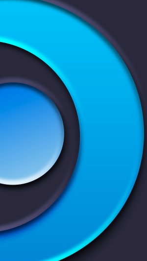 Abstract blue and purple concentric circles