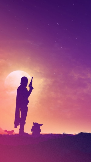 The Mandalorian and Grogu from Star Wars