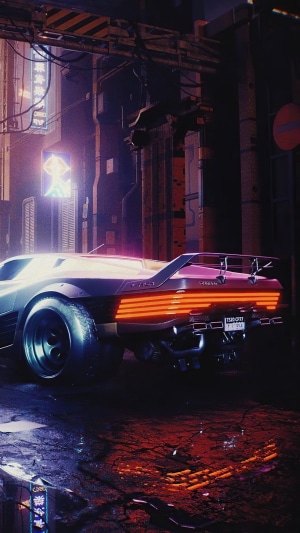 Quadra Turbo R V Tech from Cyberpunk 2077 4K