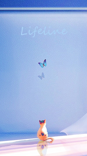 Cat and Butterfly Artwork