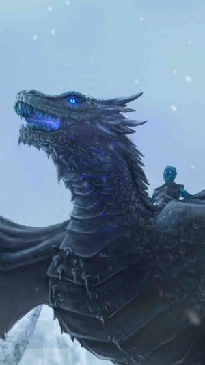 Night King riding a dragon from Game of Thrones 4K