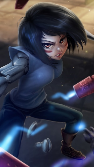 Alita from Alita: Battle Angel artwork