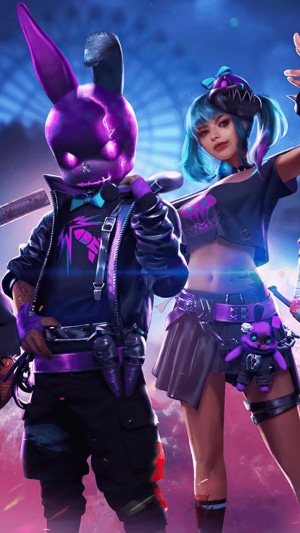 Characters from Garena Free Fire 4K