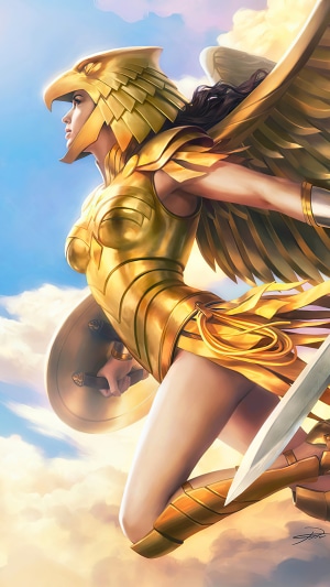 Wonder Woman in Golden Armor