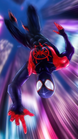 Miles Morales Spider-Man in action