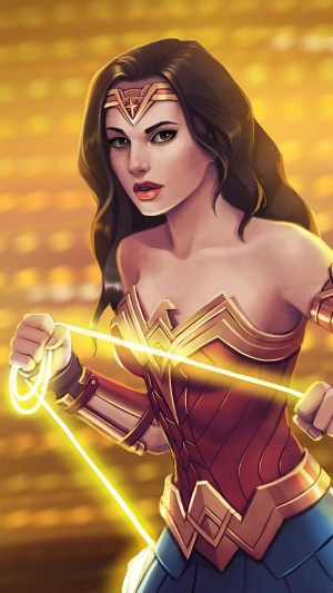 Wonder Woman with Lasso of Truth 4K Artwork