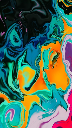 Abstract digital art with swirling colors