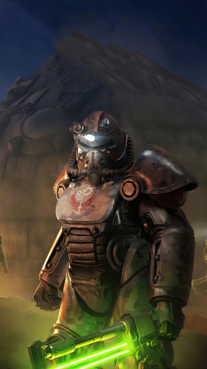 Fallout 76 Power Armor with Laser Weapon
