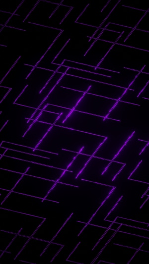 Abstract purple lines on black background 4K