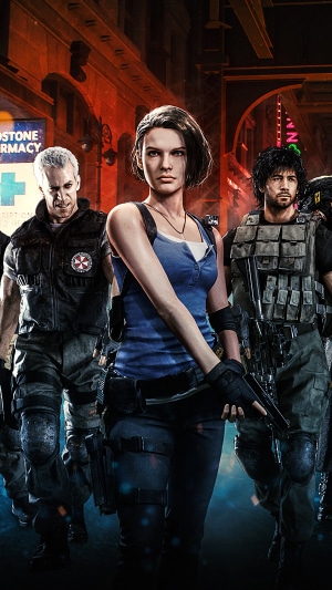 Jill Valentine and allies from Resident Evil 3