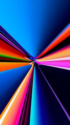 Abstract digital art with colorful light streaks