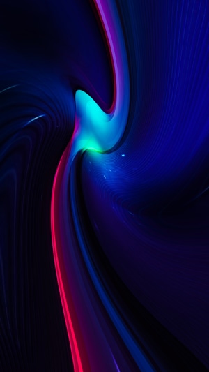 Abstract digital art with swirling blue and pink light