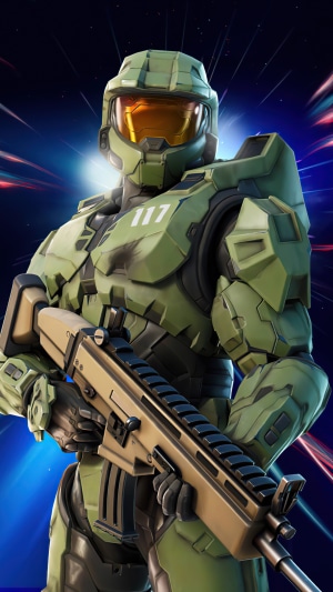 Master Chief from Halo in Fortnite 4K