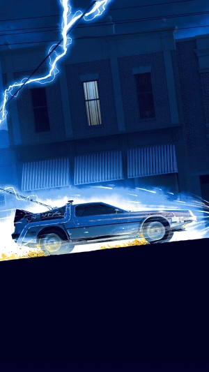 DeLorean time machine from Back to the Future