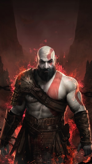 kratos, god of war 4, god of war, games, ps games, hd, artwork, artist ...