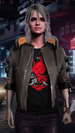 Ciri from Cyberpunk 2077