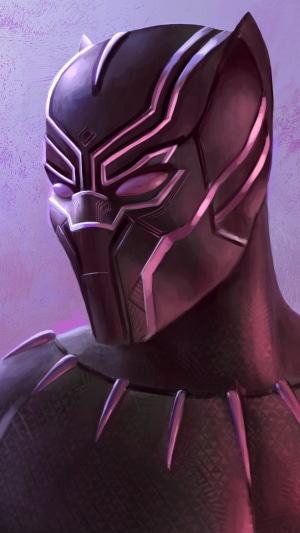 Black Panther from Marvel Comics, Digital Art