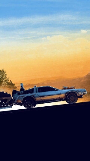 DeLorean time machine from Back to the Future