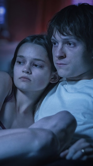 Tom Holland and Ciara Bravo in Cherry 4K