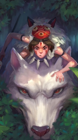 San and Moro from Princess Mononoke
