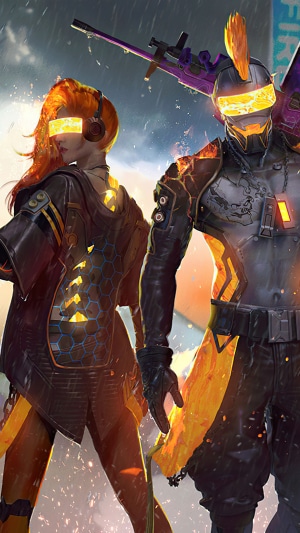 Characters from Garena Free Fire 4K