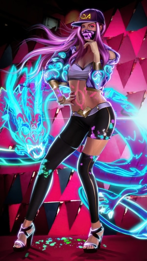 Akali from League of Legends KDA 4K