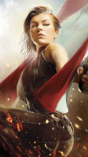 Jill Valentine from Resident Evil 4K art