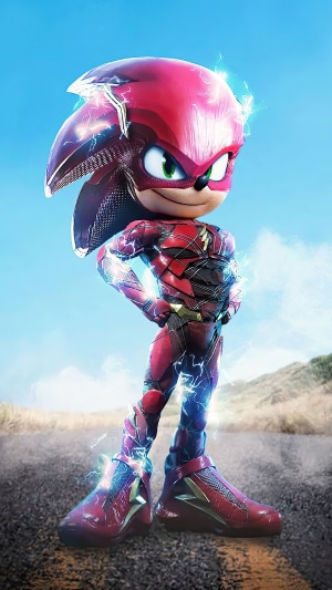 Sonic the Hedgehog as The Flash in 4K