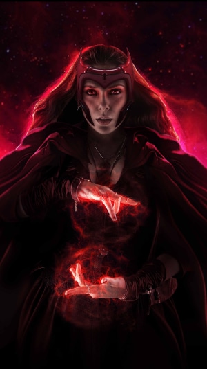 Scarlet Witch from Marvel artwork 4K