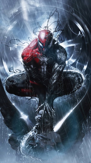 Spider-Man and Venom artwork 4K