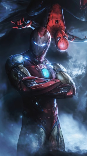 Iron Man and Spider-Man Artwork 4K