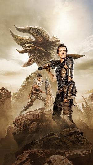 Monster Hunter movie poster with Milla Jovovich