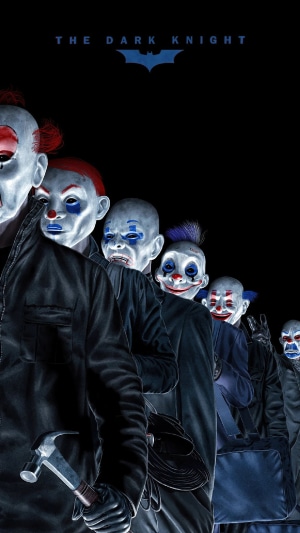 The Dark Knight Joker Masks 4K