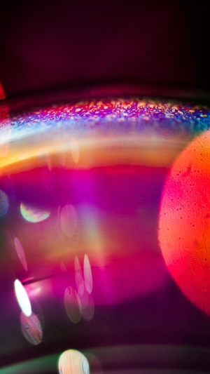 Abstract colorful bubble macro photography 4K
