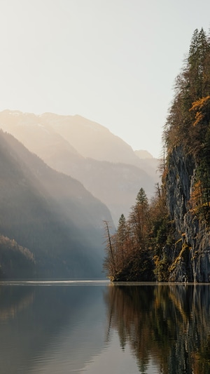 Lake and mountains in Germany