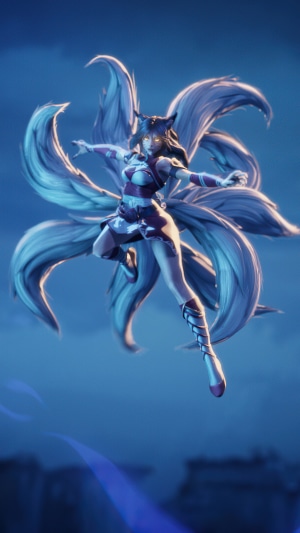 Ahri from League of Legends in Ruined King